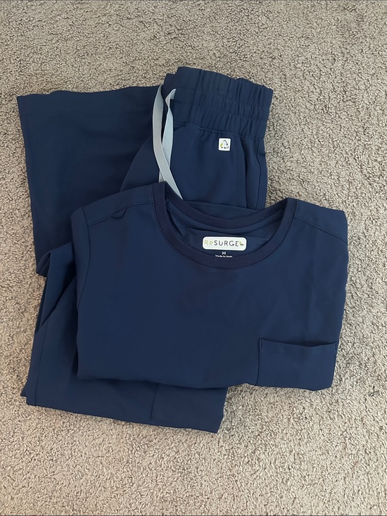 Uniform Advantage Other - Uniform Advantage Navy Blue ReSURGE Medical Scrub Top and Pants Set